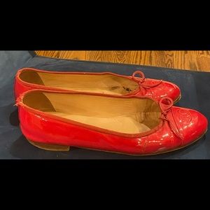 Chanel ballet flats patent leather size 41